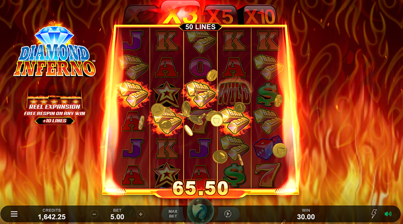 Diamond Inferno Slot fun88 slot machine bonus reward